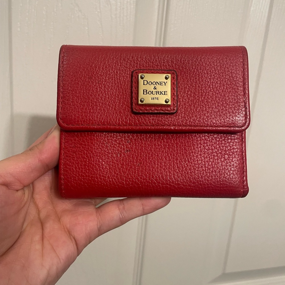 Dooney & Bourke Red Leather Wallet